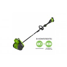 Снегоуборщик-снеголопата с регулируемым направлением Greenworks GD40SS2K4 40В (аккумулятор и зарядное в комплекте)