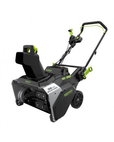 Снегоуборщик Greenworks 82В 82SN22K5 (56 см) аккумуляторный, c АКБ 5 А/ч и ЗУ Снегоуборщик Greenworks 82В 82SN22K5 (56 см) аккумуляторный, c АКБ 5 А/ч и ЗУ