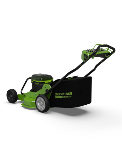 Купить профессиональную аккумуляторную газонокосилка GREENWORKS (Гринворкс) 82LM30S 82V серия OPTIMUS. В комплекте 3-х АКБ 5Ач и ЗУ для 2-х аккумуляторов (2519207U3B)