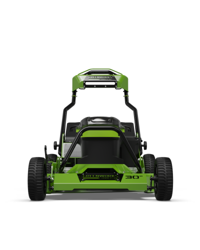 Купить профессиональную аккумуляторную газонокосилка GREENWORKS (Гринворкс) 82LM30S 82V серия OPTIMUS. В комплекте 3-х АКБ 5Ач и ЗУ для 2-х аккумуляторов (2519207U3B)