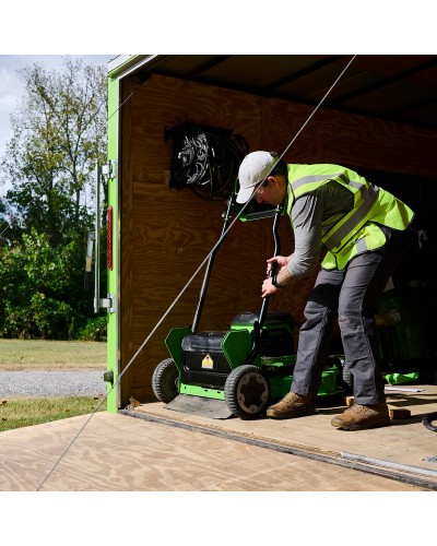 Купить профессиональную аккумуляторную газонокосилка GREENWORKS (Гринворкс) 82LM30S 82V серия OPTIMUS. В комплекте 3-х АКБ 8Ач и ЗУ для 2-х аккумуляторов (2519207U3G)
