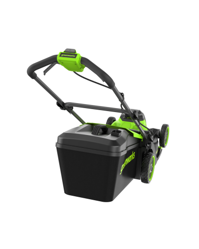 Аккумуляторная несамоходная газонокосилка Greenworks GD40LM411 40В (БЕЗ АКБ и ЗУ) (2521007)