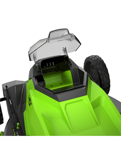 Купить несамоходную аккумуляторную газонокосилку Greenworks GD40LM411 с АКБ и ЗУ (2521007UB)