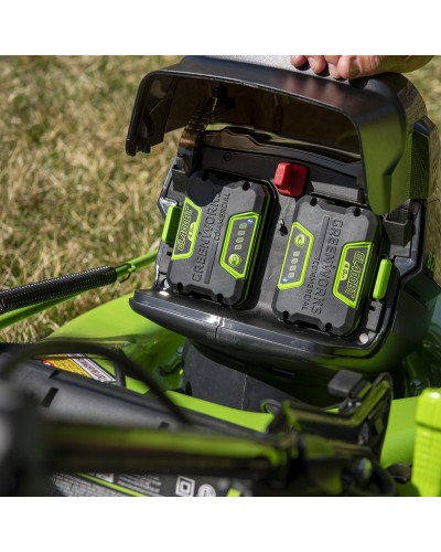 Аккумуляторная газонокосилка Greenworks GC82LM51SP2 82В (АКБ 5А/ч + ЗУ на 2 слота) ВТОРОЙ АККУМУЛЯТОР В ПОДАРОК!