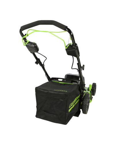 Аккумуляторная газонокосилка Greenworks GC82LM51SP2 82В (АКБ 5А/ч + ЗУ на 2 слота) ВТОРОЙ АККУМУЛЯТОР В ПОДАРОК!