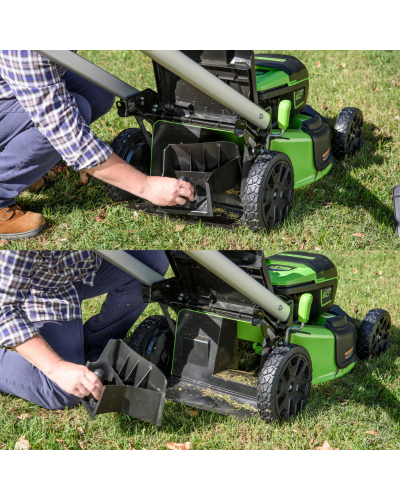 Аккумуляторная газонокосилка Greenworks GD60LM51SP 51см 60В (АКБ 5А/ч x 2 + ЗУ на 2 слота) ВТОРОЙ АККУМУЛЯТОР В ПОДАРОК!