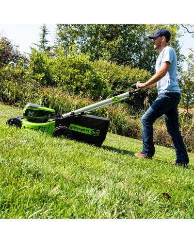 Аккумуляторная газонокосилка Greenworks GD60LM51SP 51см 60В (АКБ 5А/ч x 2 + ЗУ на 2 слота) ВТОРОЙ АККУМУЛЯТОР В ПОДАРОК!