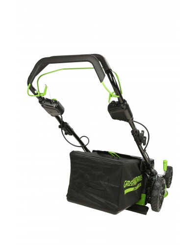 Газонокосилка самоходная аккумуляторная GreenWorks GC82LM61S TwinForce с АКБ 8 Aч + ЗУ