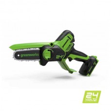 Аккумуляторная электропила GREENWORKS (Гринворкс) GD24CSMNX 15 см (2008707) без АКБ и ЗУ