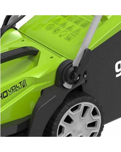 Несамоходная аккумуляторная газонокосилка GREENWORKS (Гринворкс) G40LM35K5 с АКБ 5 Ah и ЗУ (2501907UF)