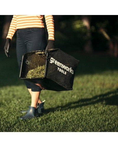 Несамоходная аккумуляторная газонокосилка GREENWORKS (Гринворкс) GD40LM46HP (2514407UB) с АКБ 4 Ah и ЗУ