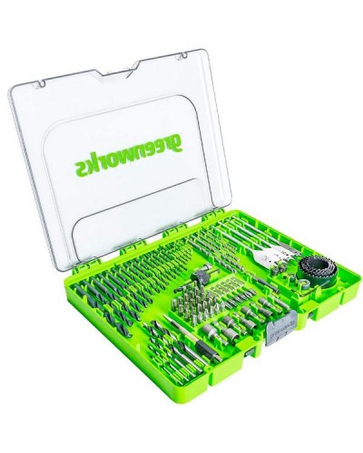 GREENWORKS (Гринворкс) Набор сверл, бит и коронок в кейсе 90 предметов (2944607)